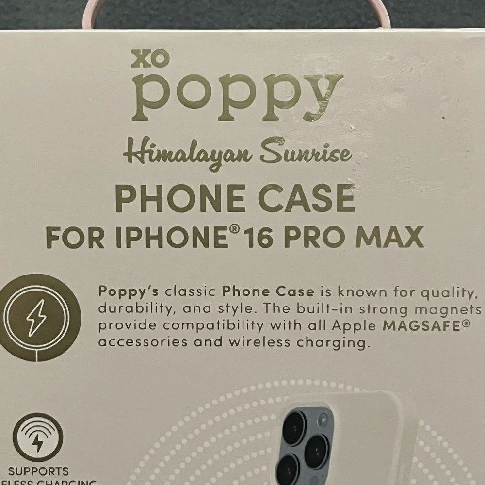 XO Poppy iPhone 16 Pro Max Himalayan Sunrise Beige‎ Magsafe Cellphone Case